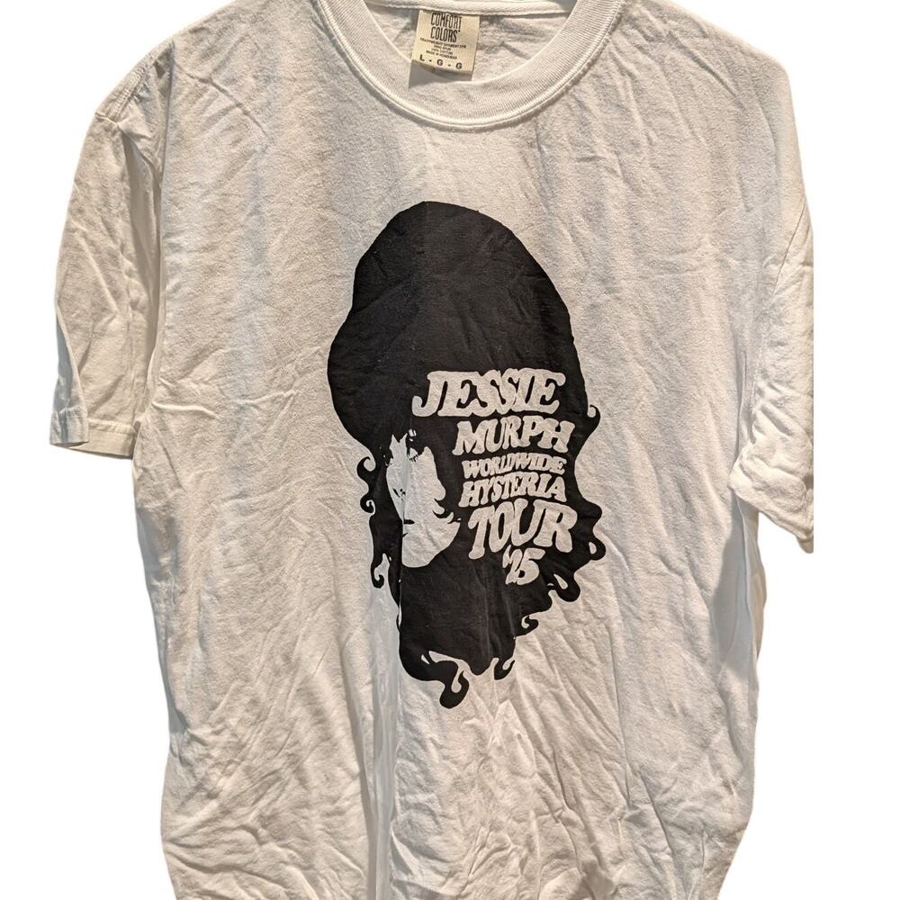 Jessie Murph Worldwide Hysteria Tour 2025 Comfort Colors T Shirt Large